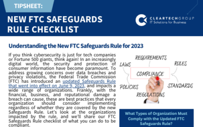New FTC Safeguards Rule Checklist